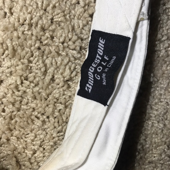 BRIDGESTONE GOLF White Visor Hat with AUTOGRAPH - Picture 4 of 7