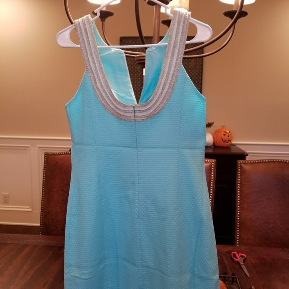 NEW Lilly Pulitzer Serene Blue Valli Shift Dress - Picture 2 of 4