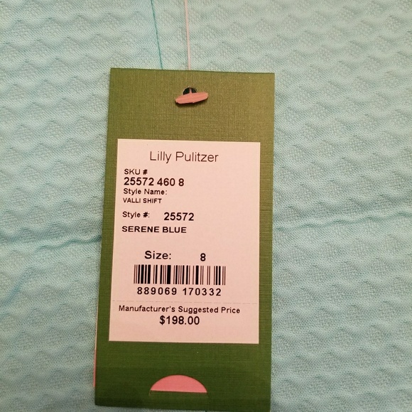 NEW Lilly Pulitzer Serene Blue Valli Shift Dress - Picture 3 of 4