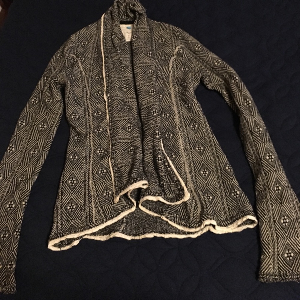 Cozy printed cardigan
