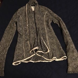 Cozy printed cardigan