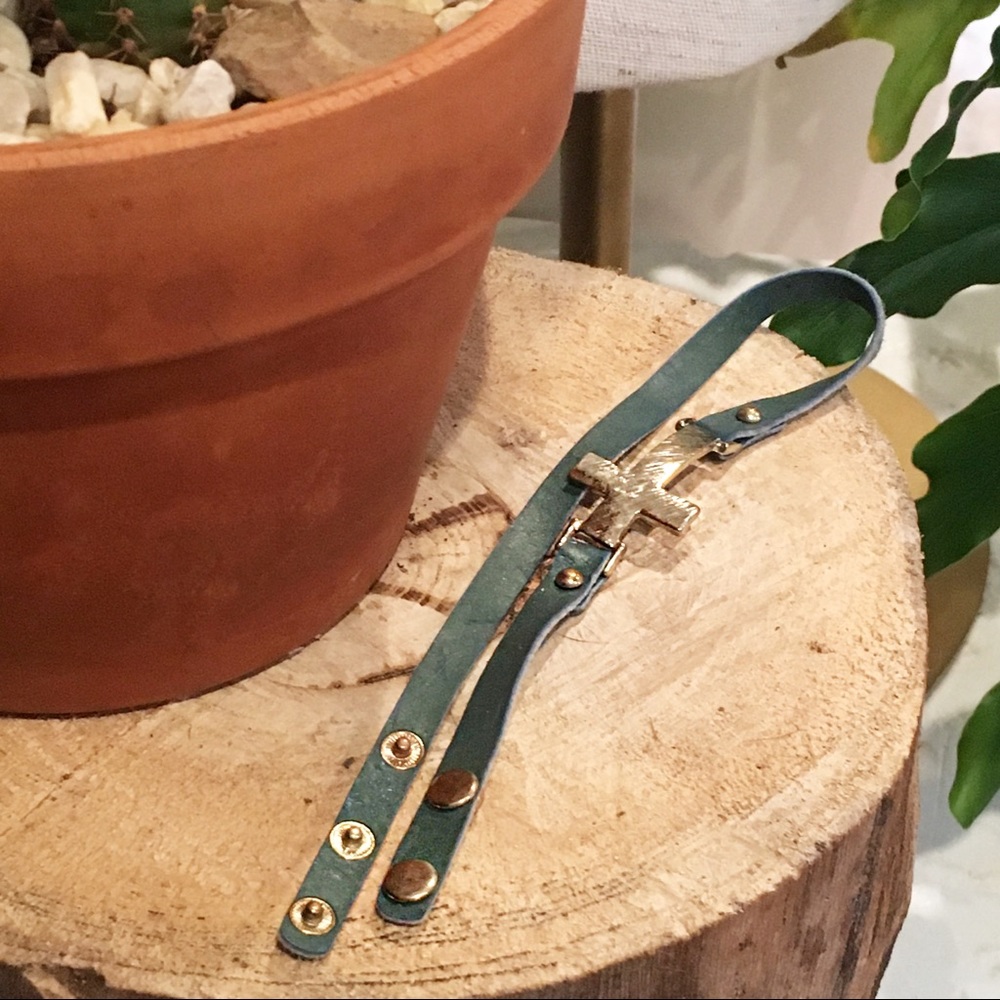 Cross wrap bracelet