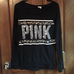 VS Pink Sparkle Long Sleeve Top VS Pink Sparkle Long Sleeve Top