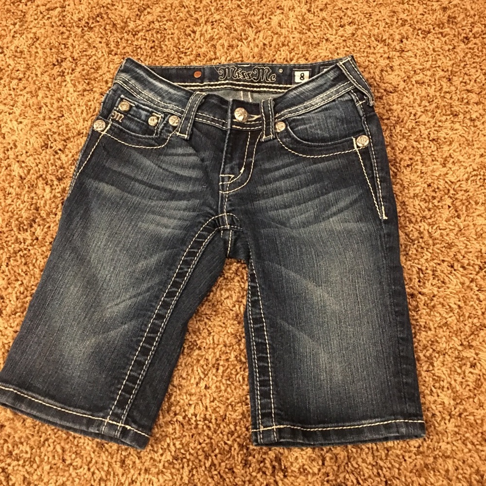 Miss Me Girls Jean Shorts - Size 8