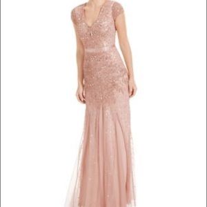 Blush Sequined Prom or Bridesmaid Gown