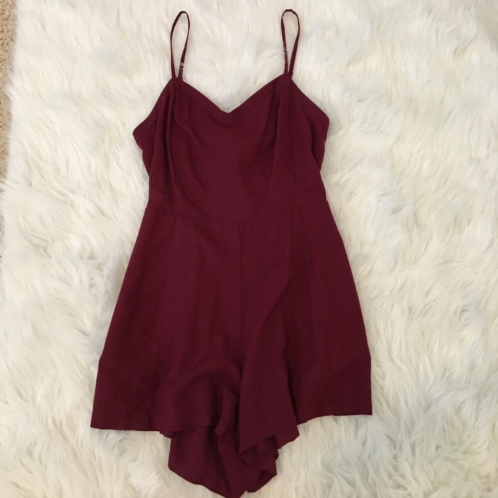 AE maroon romper
