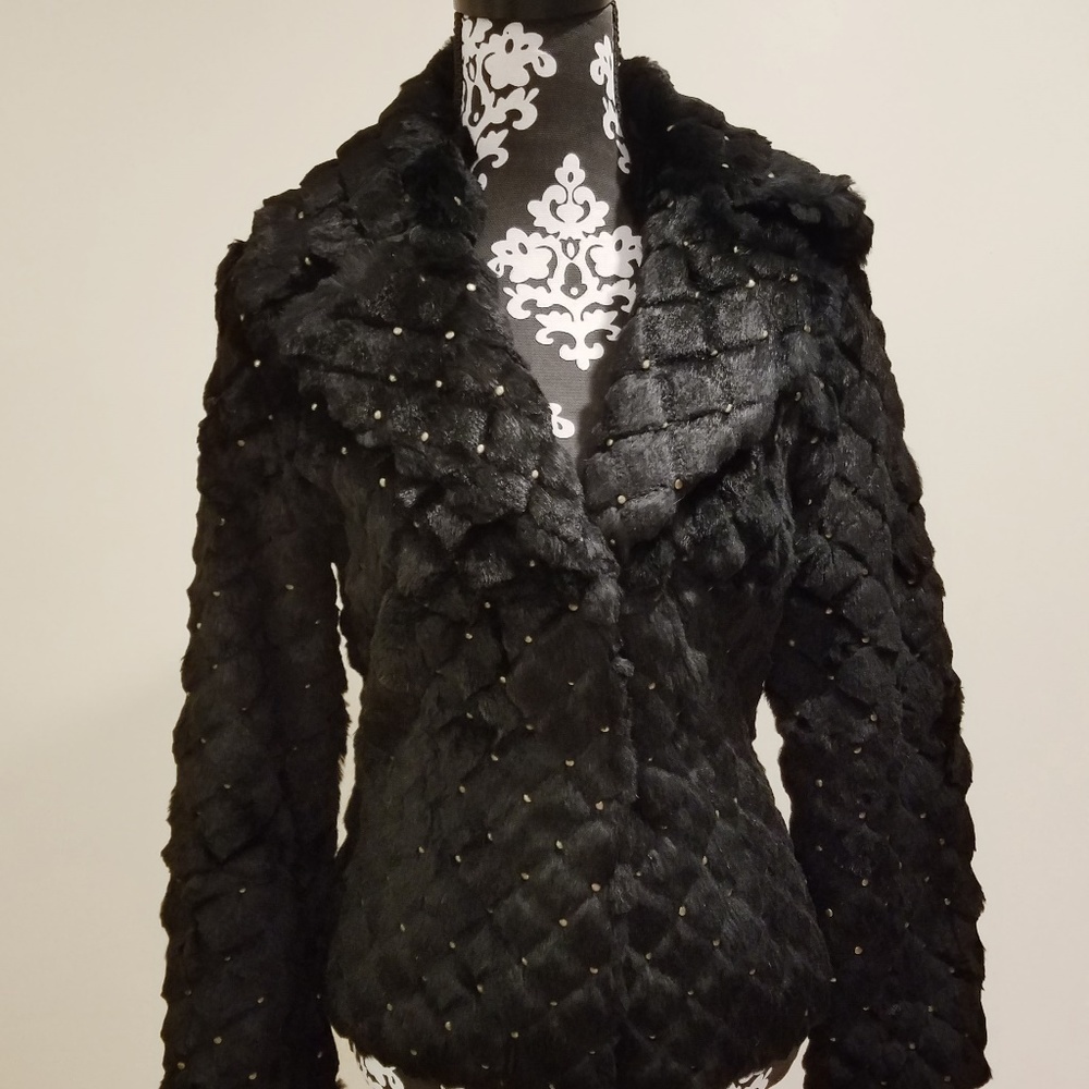 SOLD!!! Rabbit Fur Jacket - NEW! - Picture 6 of 8