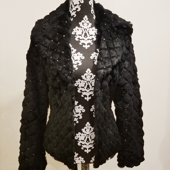 SOLD!!! Rabbit Fur Jacket - NEW! - Picture 7 of 8