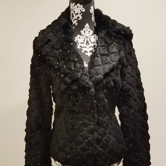 SOLD!!! Rabbit Fur Jacket - NEW! - Picture 6 of 8