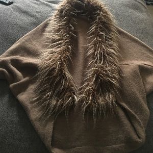 Bebe Faux fur sweater