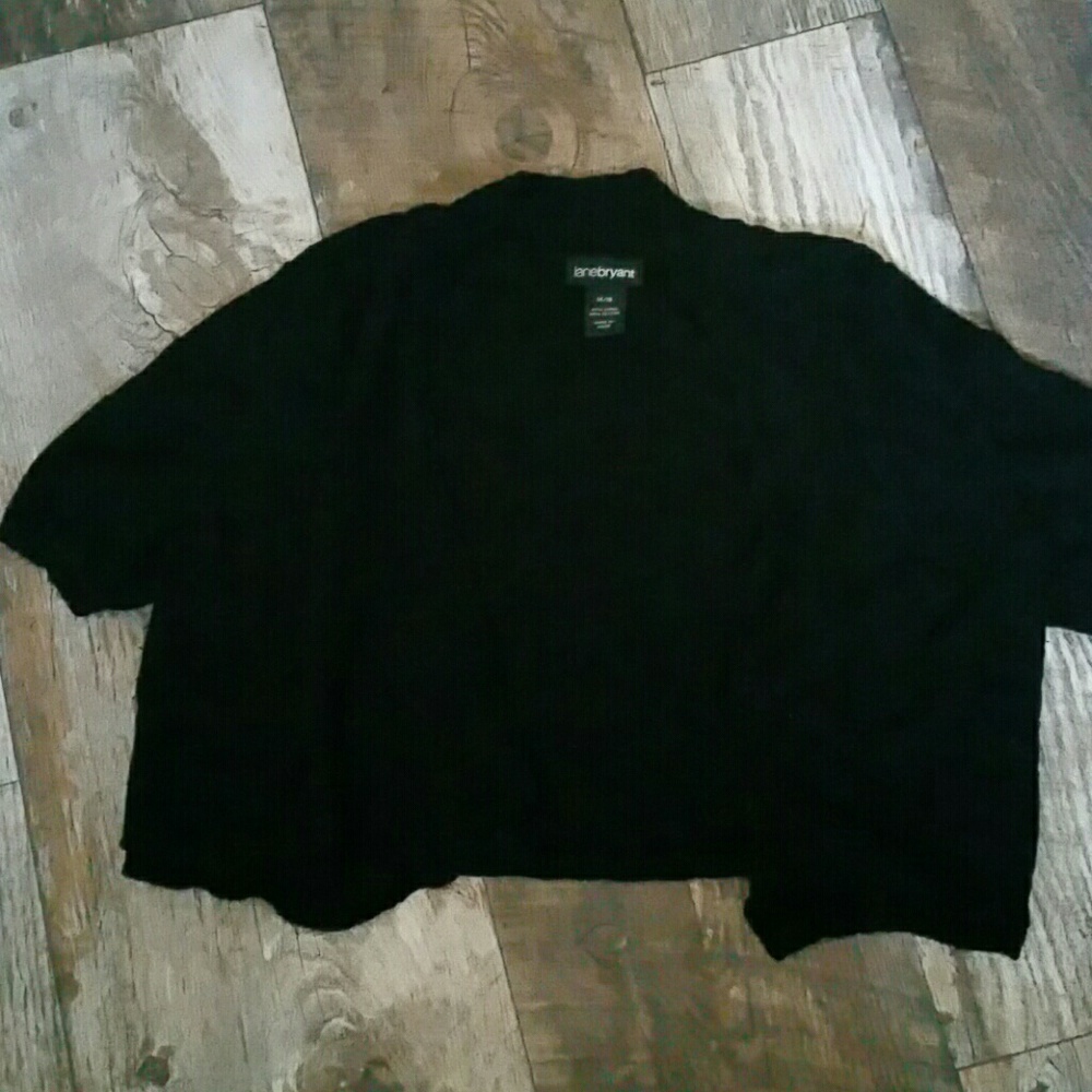Lane Bryant Black Short Shrug 14/16