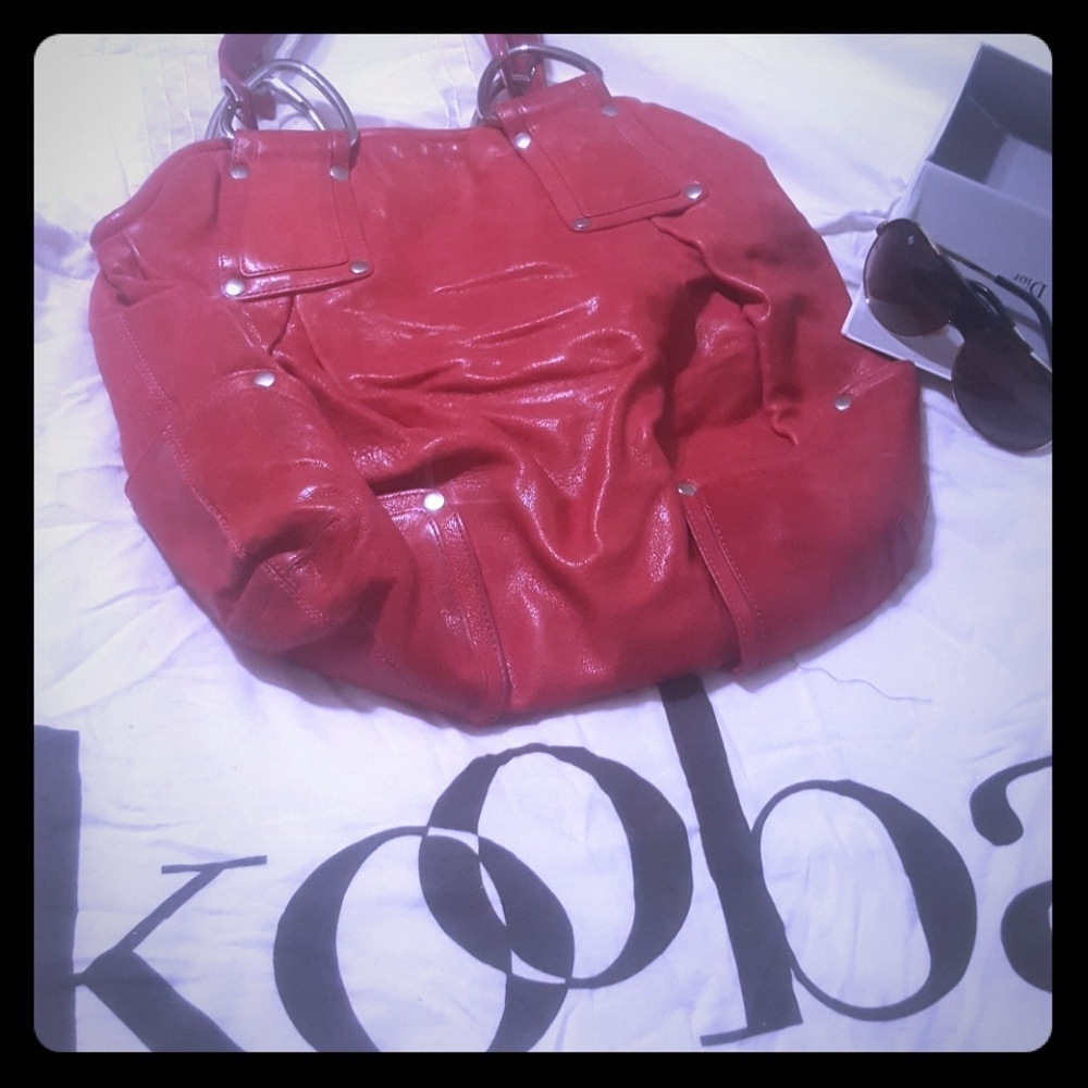kooba fusia leather hobo