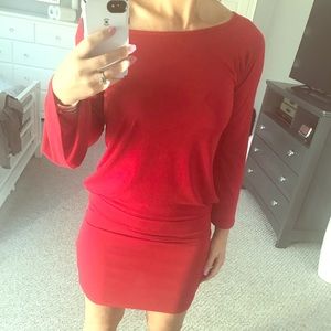 Moda International Red Polyester & Spandex Dress