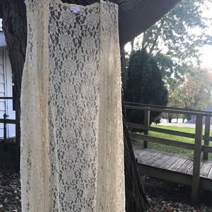 L Cream LACE LuLaRoe Joy