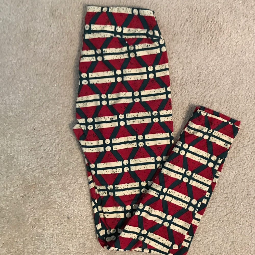 Lularoe OS Christmas Leggings