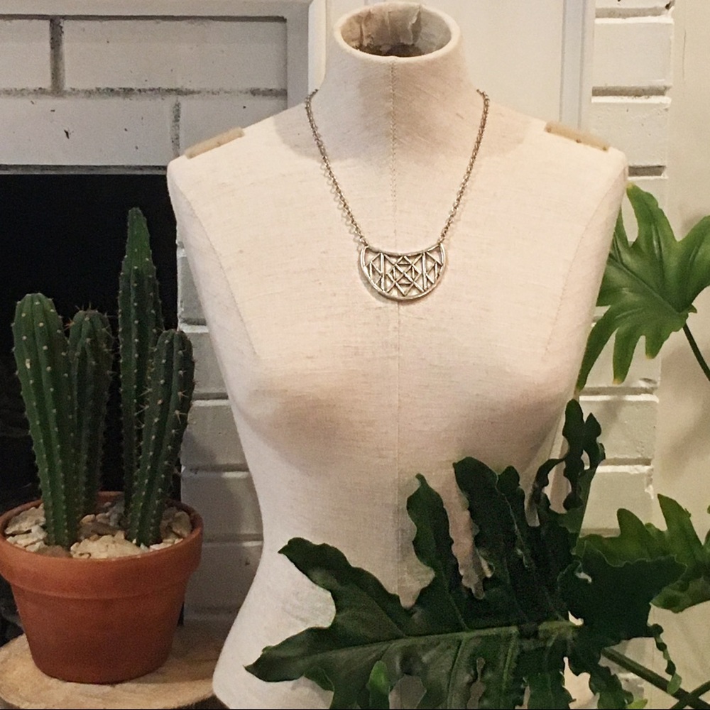 Silver Tribal Necklace