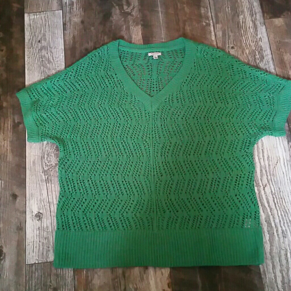 Sonoma XL Green Open Knit Sweater