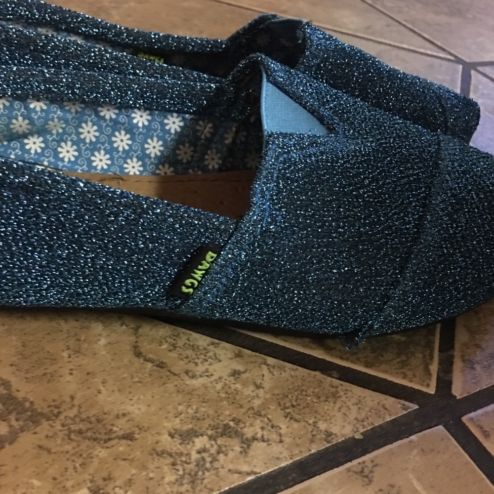Girls Dawgs glitter slip on shoes