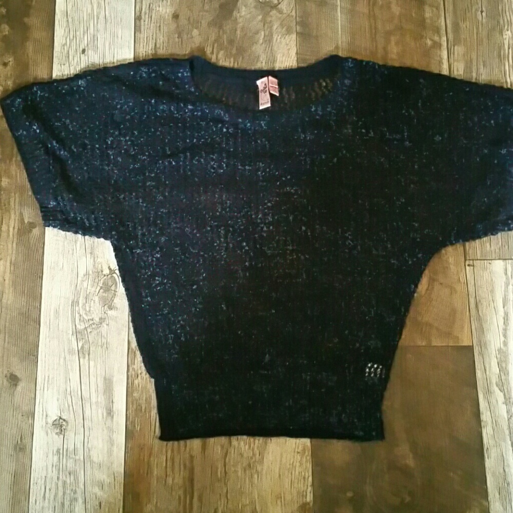 Dolled Up Size Large Sweater Dark Blue