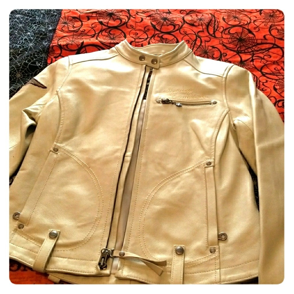 White leather jacket