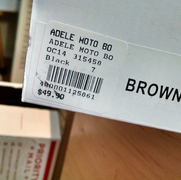 Brown Ankle Adele Moto Boots - Picture 5 of 7