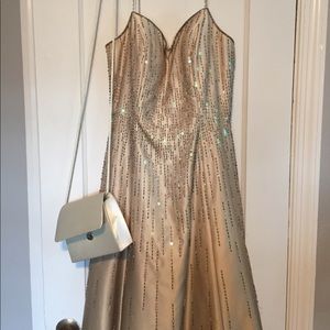 Champagne formal dress