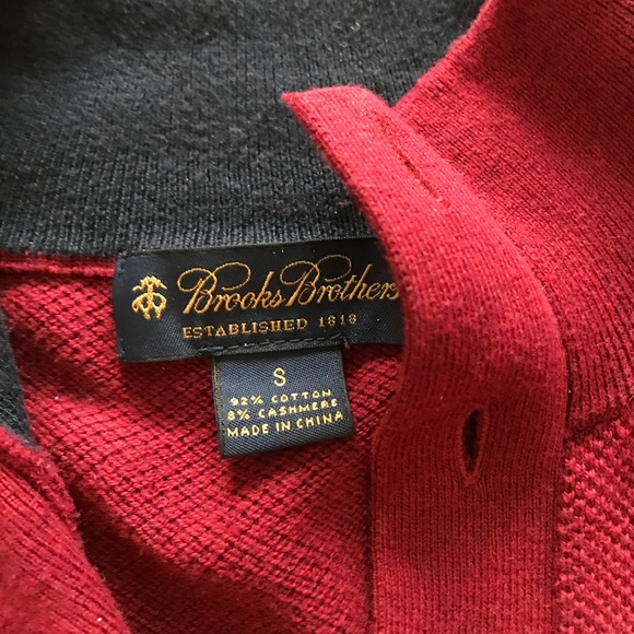 ⭐️ HP⭐️ Brooks Brothers cotton/cashmere pullover - Picture 3 of 3