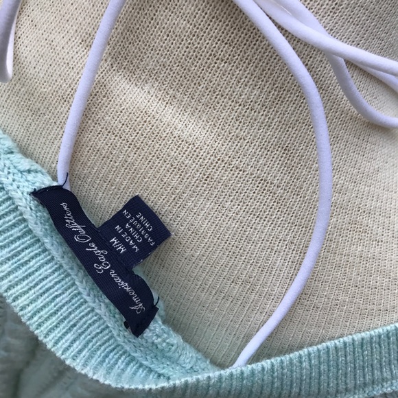 Baby Blue American Eagle eyelet sweater - Picture 5 of 5