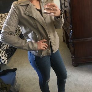Faux Leather Moto Jacket