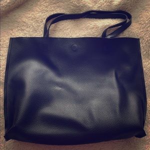 NWOT reversible faux leather tote
