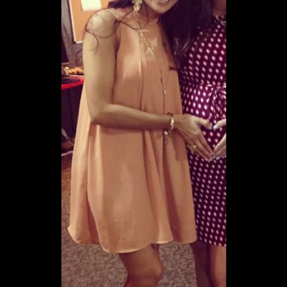 Forever 21 tan dress