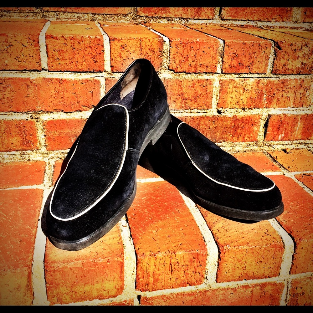 Hush Puppies Bruce B&W Suede Shoes