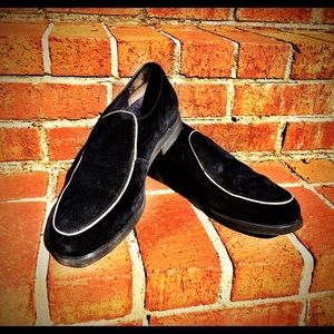 Hush Puppies Bruce B&W Suede Shoes