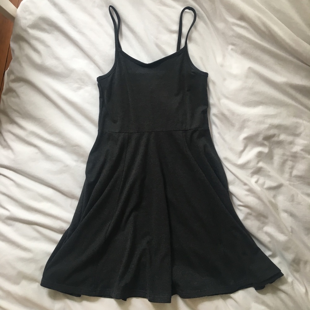 Fit and flare grey dress!