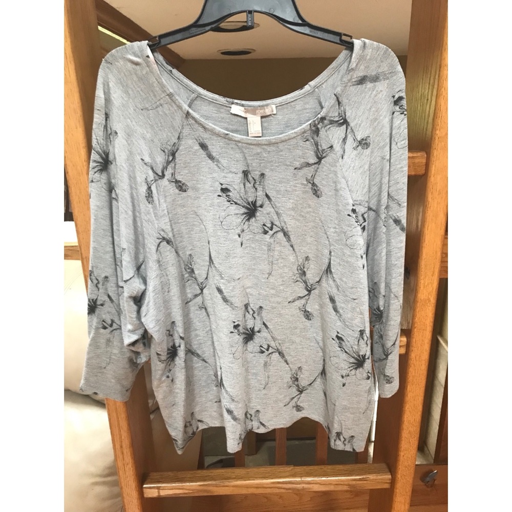 Flower patterned sweater