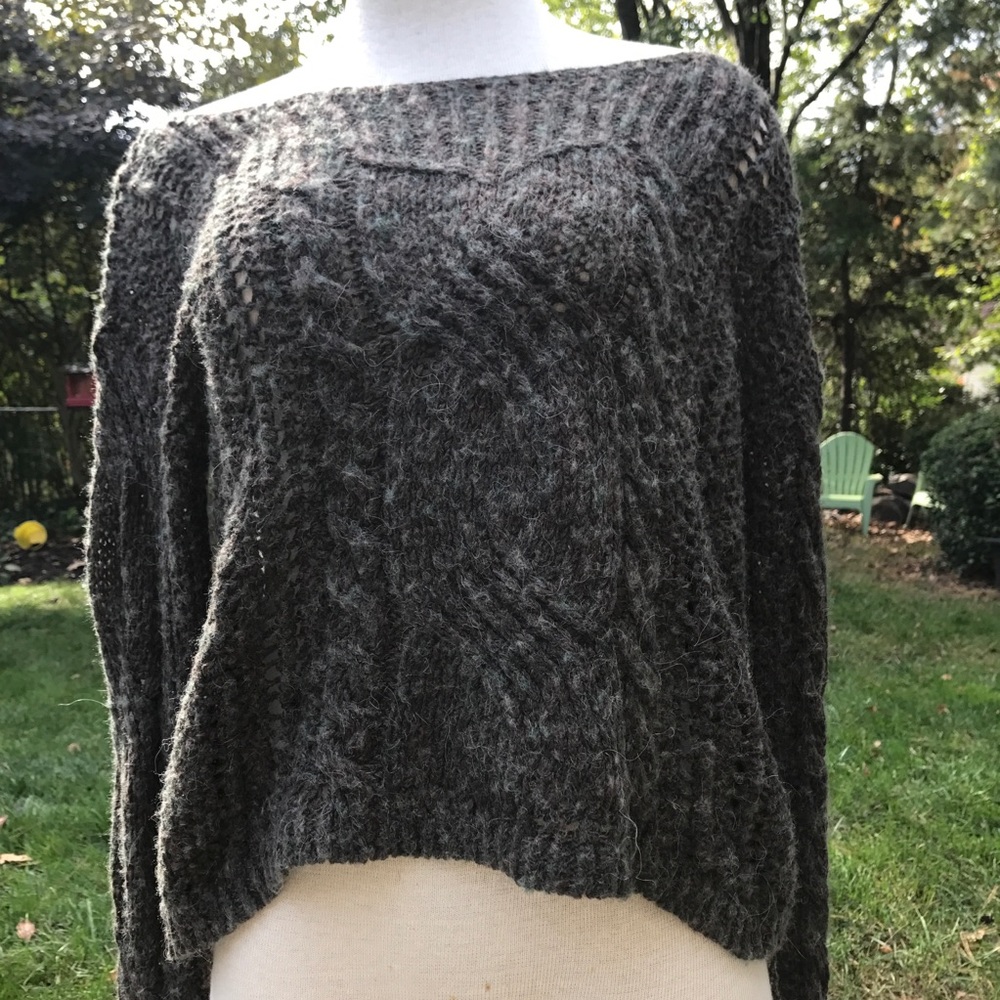 Classic Cropped Free People Cropped Sweater - - Picture 2 of 6