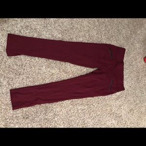 Women’s Ponte burgundy leggings