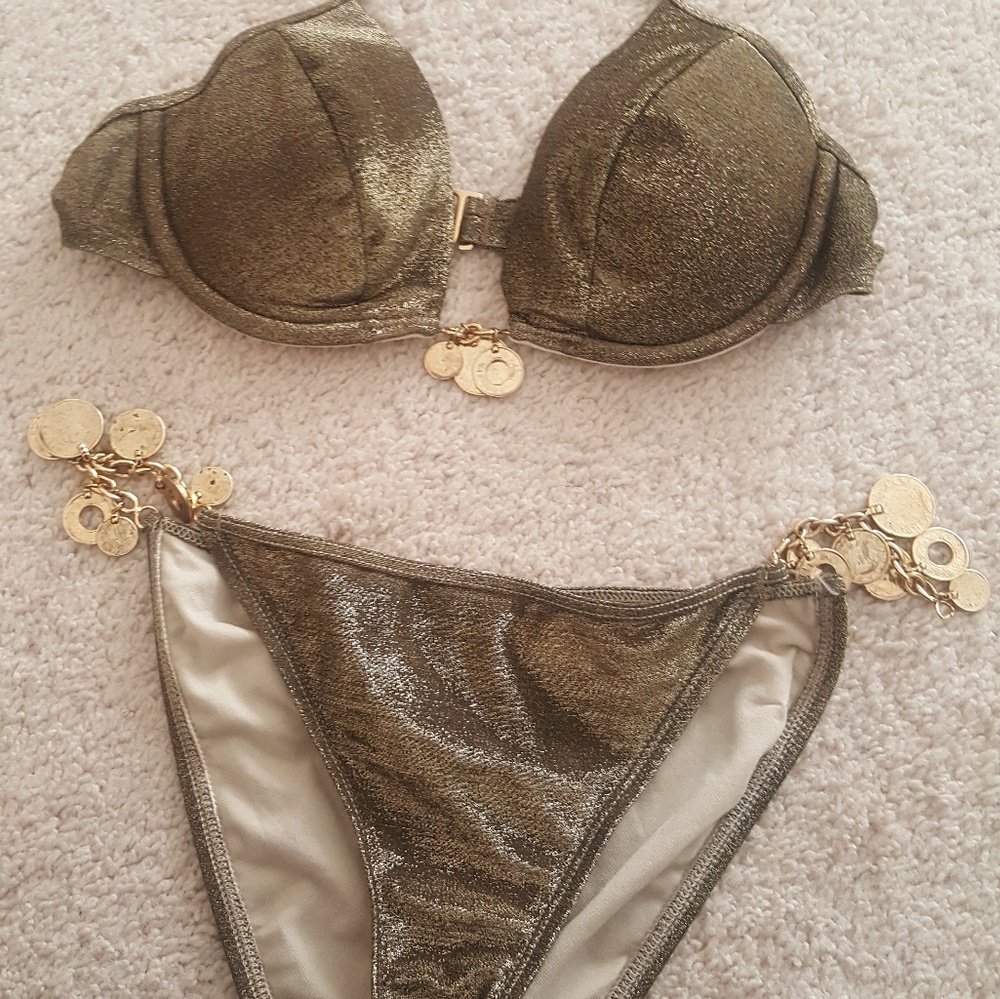 Victoria's Secret metallic bikini swimsuit