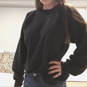 Black crewneck