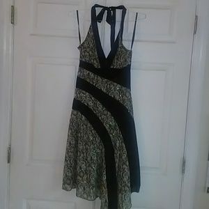 Halter top dress with sequins