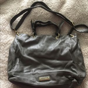 Gray leather Steve Madden bag