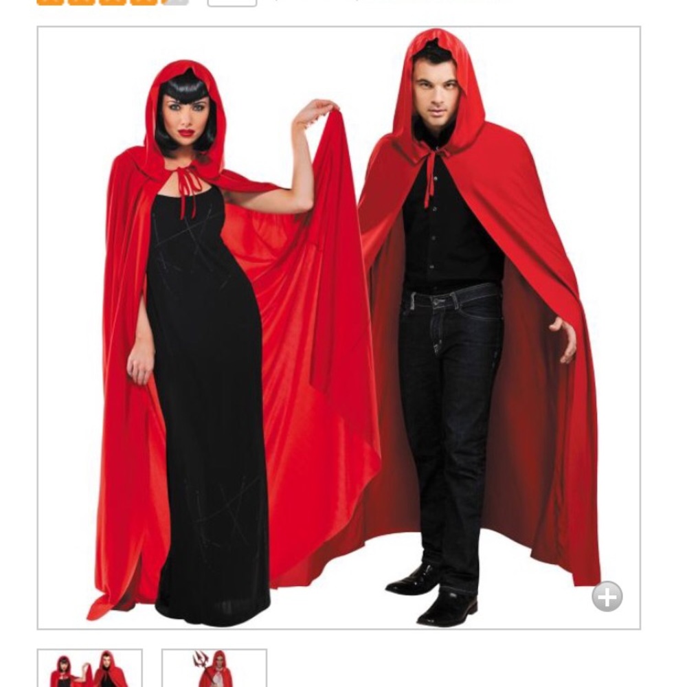 Red cape Halloween costume- will ship ASAP