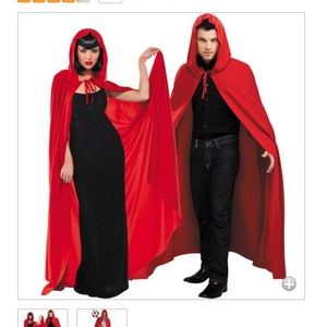 Red cape Halloween costume- will ship ASAP