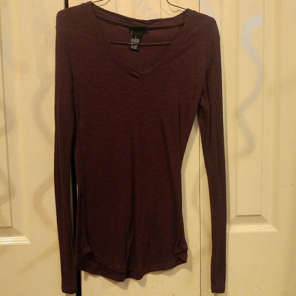 Purple long sleeve top