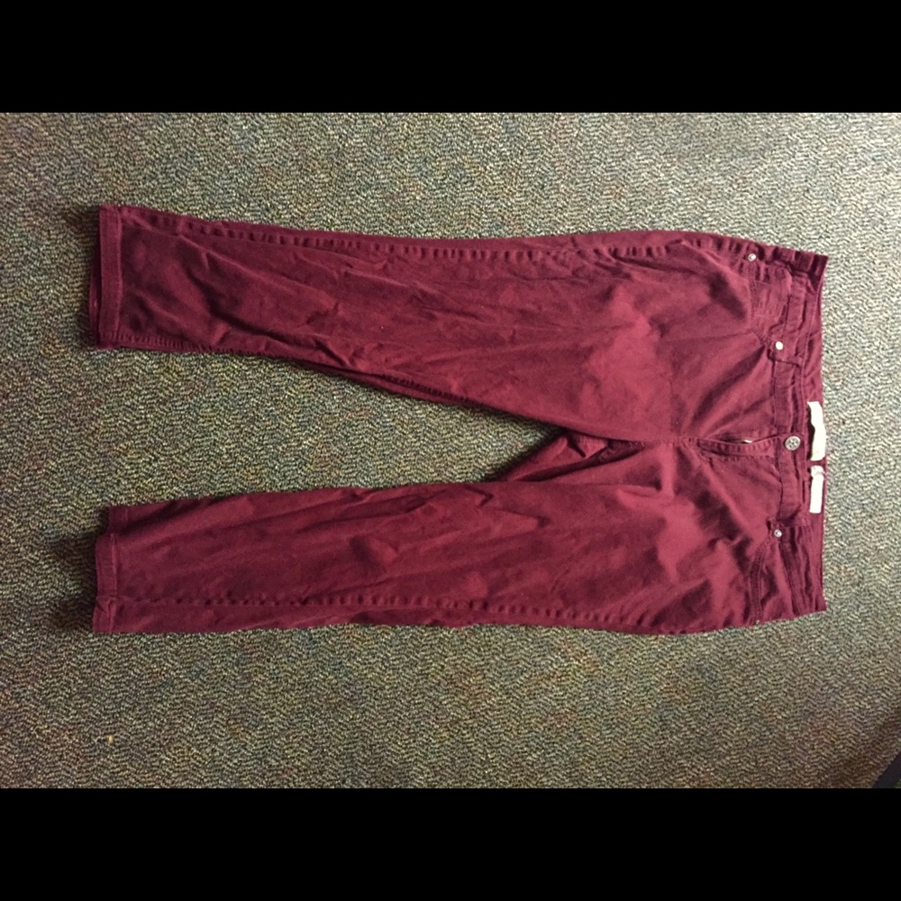Burgundy pants!