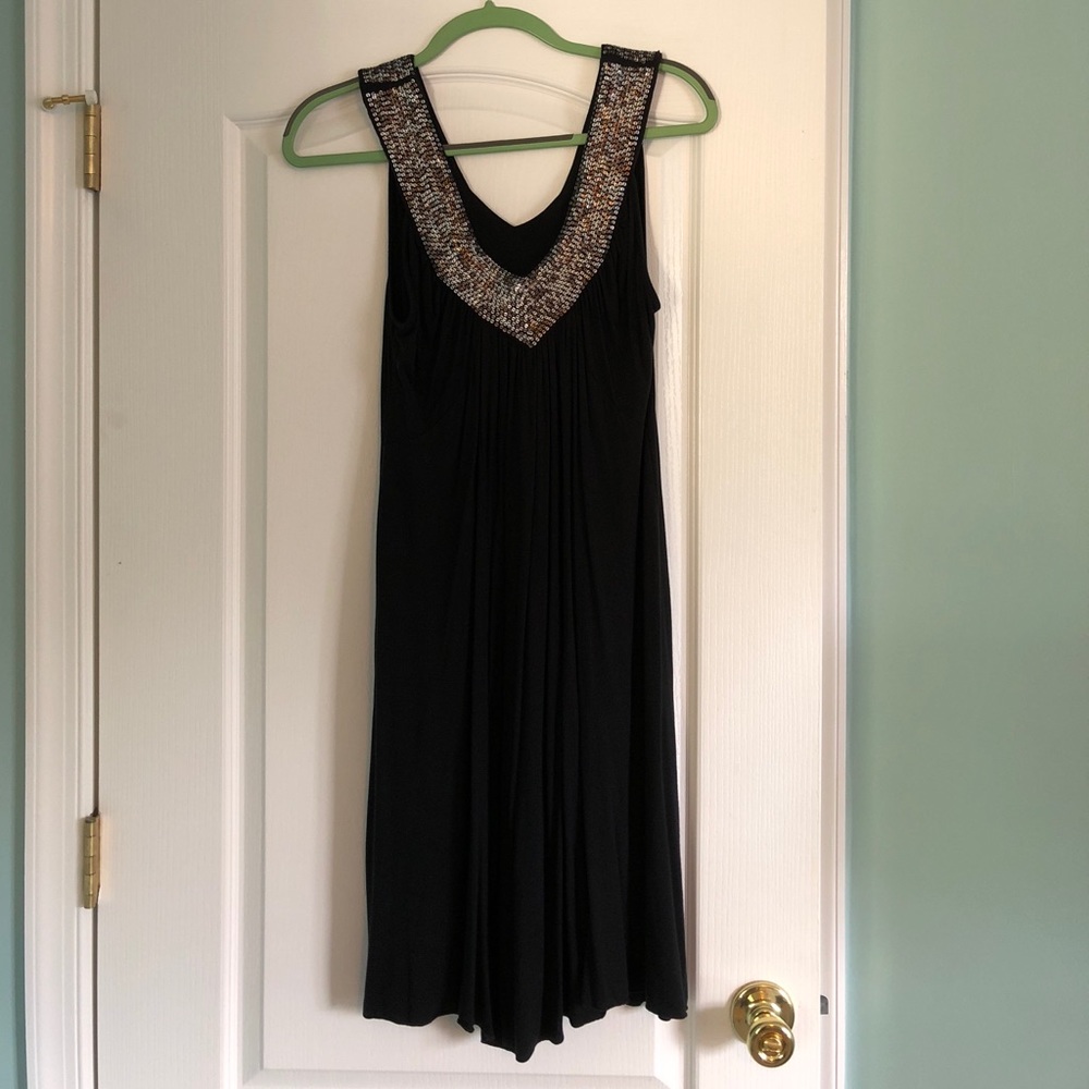 Flattering LBD with sequin detail