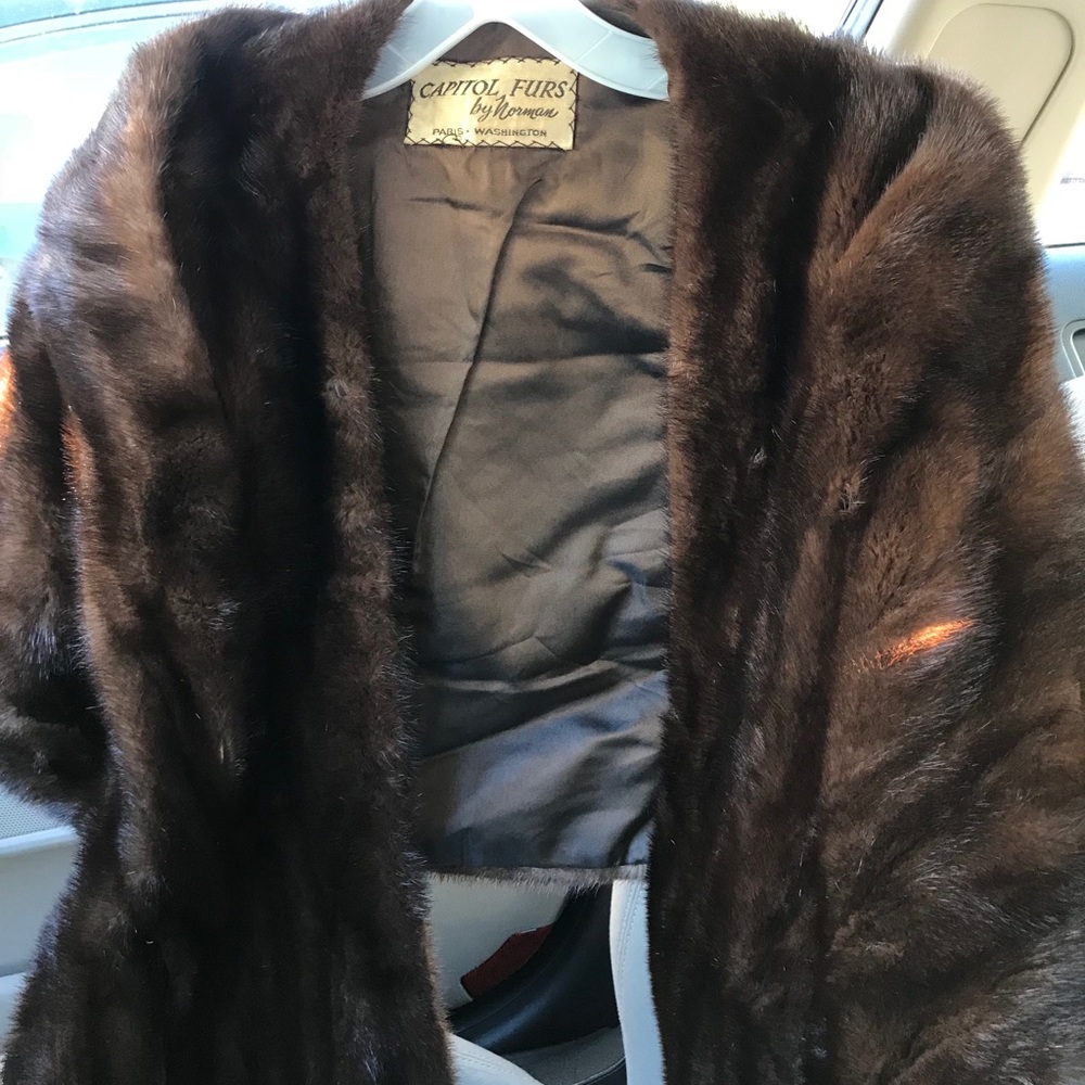 Genuine Mink Fur Stole
