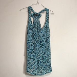 •SOLD• Stitch Fix Floral Tank with Bow on back