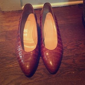 Gorgeous Italian Light Brown Lizard Heels