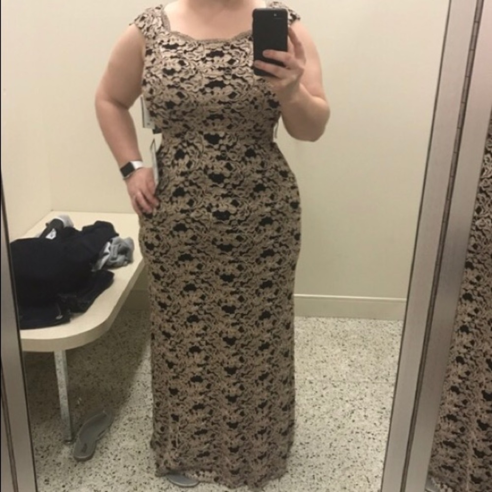 R&M Richards floor length dress